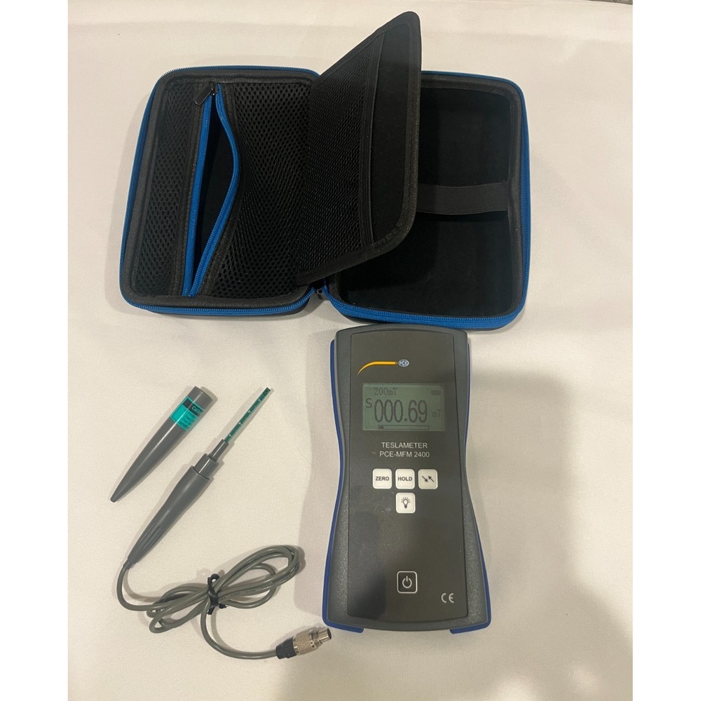 CE Instruments PCE-MFM 2400 Teslameter Handheld Gauss Meter with Case